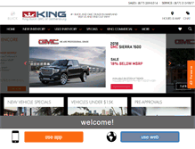Tablet Screenshot of kingbuickgmc.com